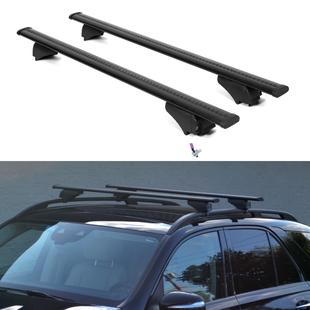 ERKUL Universal Roof Rack Cross Bars Fits Flush Roof Rail for Cars & SUVs Models