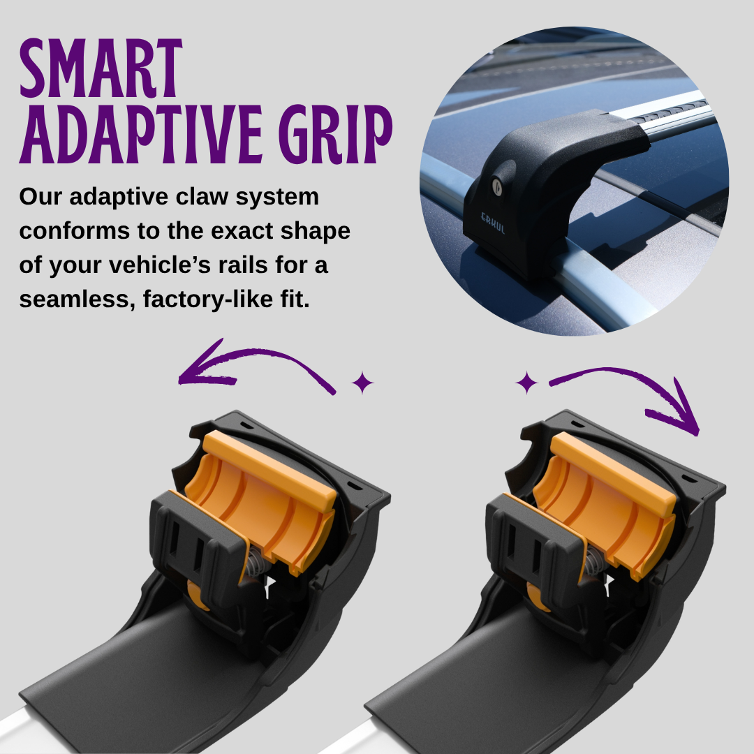 Heavy Duty Roof Rack Crossbars for Mazda CX-9 2016-2024 w/ Flush Rails
