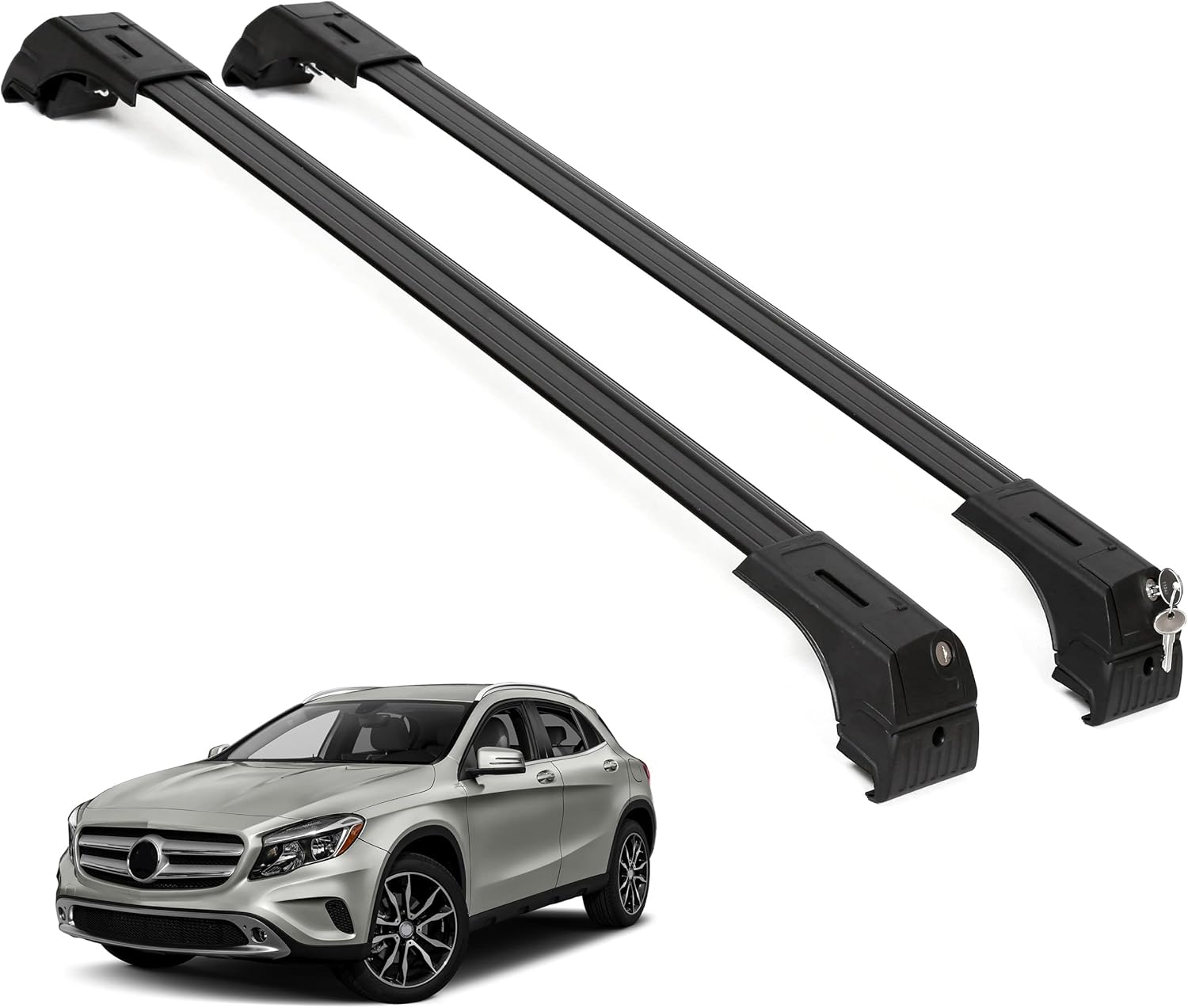 Fits Mercedes-Benz GLA Series 2014-2020 2PCS Roof Rack Cross Bars 165 LBS