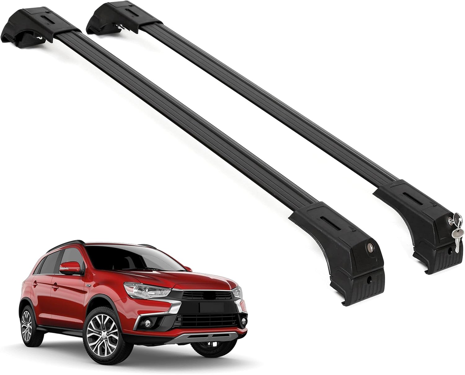 Fits Mitsubishi Outlander Sport 2011-2026 2PCS Roof Rack Cross Bars 165 LBS
