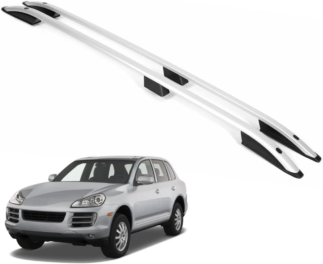 ERKUL Roof Rails Fits Porsche Cayenne 2003-10 Car Racks For Roof Aluminum Silver