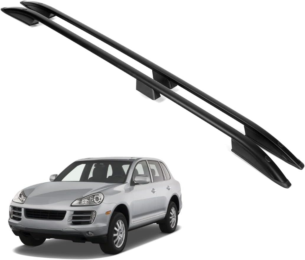 ERKUL Roof Rails Fits Porsche Cayenne 2003-10 Car Racks For Roof Aluminum Black