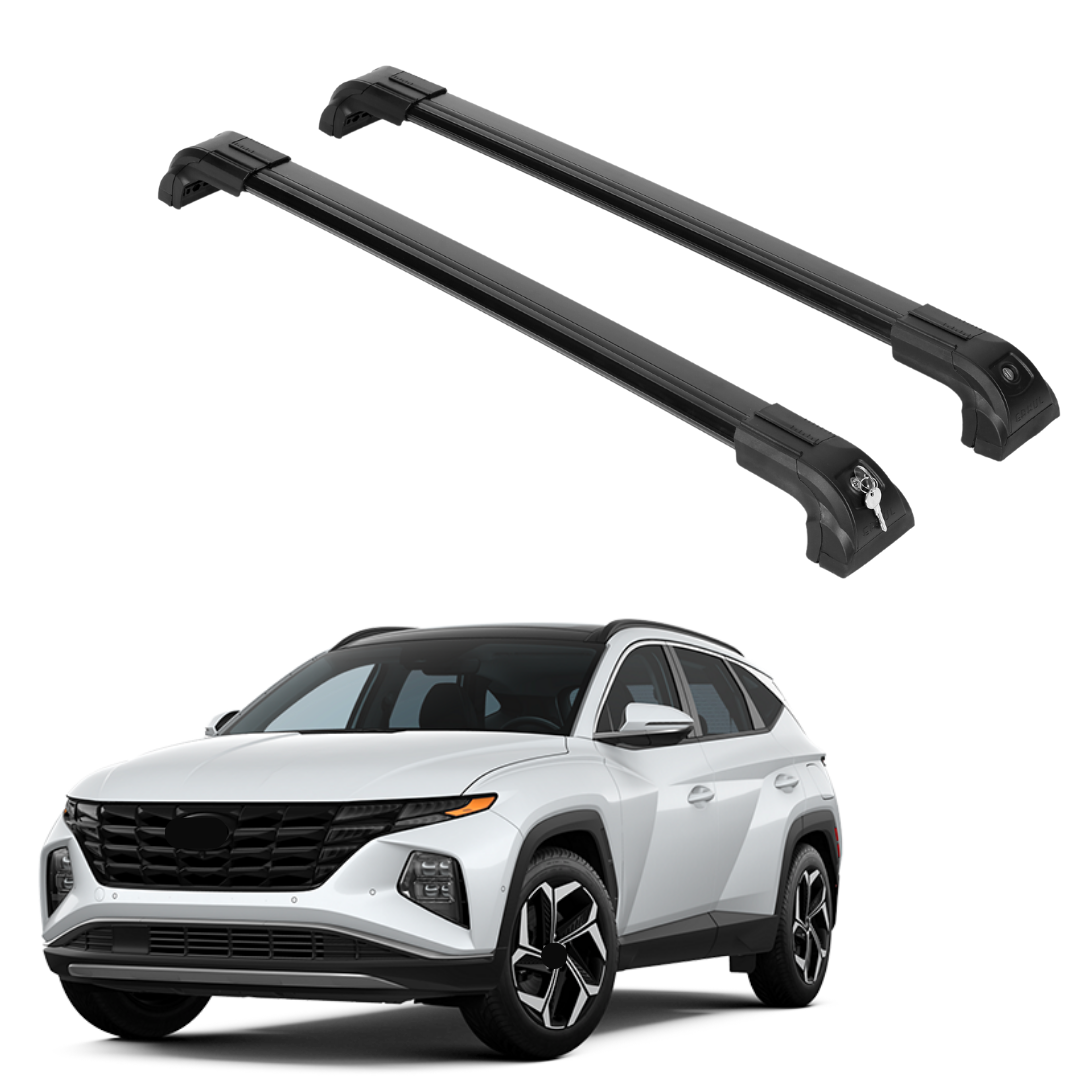 220lb Roof Rack Cross Bars for Hyundai Tucson SE SEL Limited 2022-2026 - Black