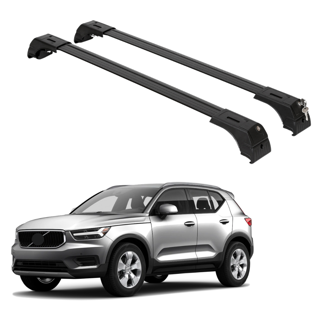 Fits Volvo XC40 2019-2026 with Factory Rails 2PCS Roof Rack Cross Bars 165 LBS