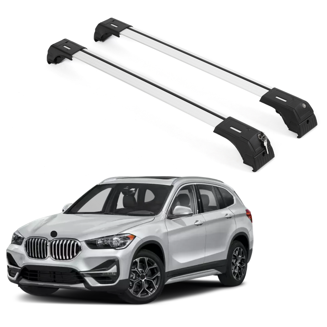 Fits BMW X1 2016-2022 with Factory Rails 2PCS Roof Rack Cross Bars 165 LBS