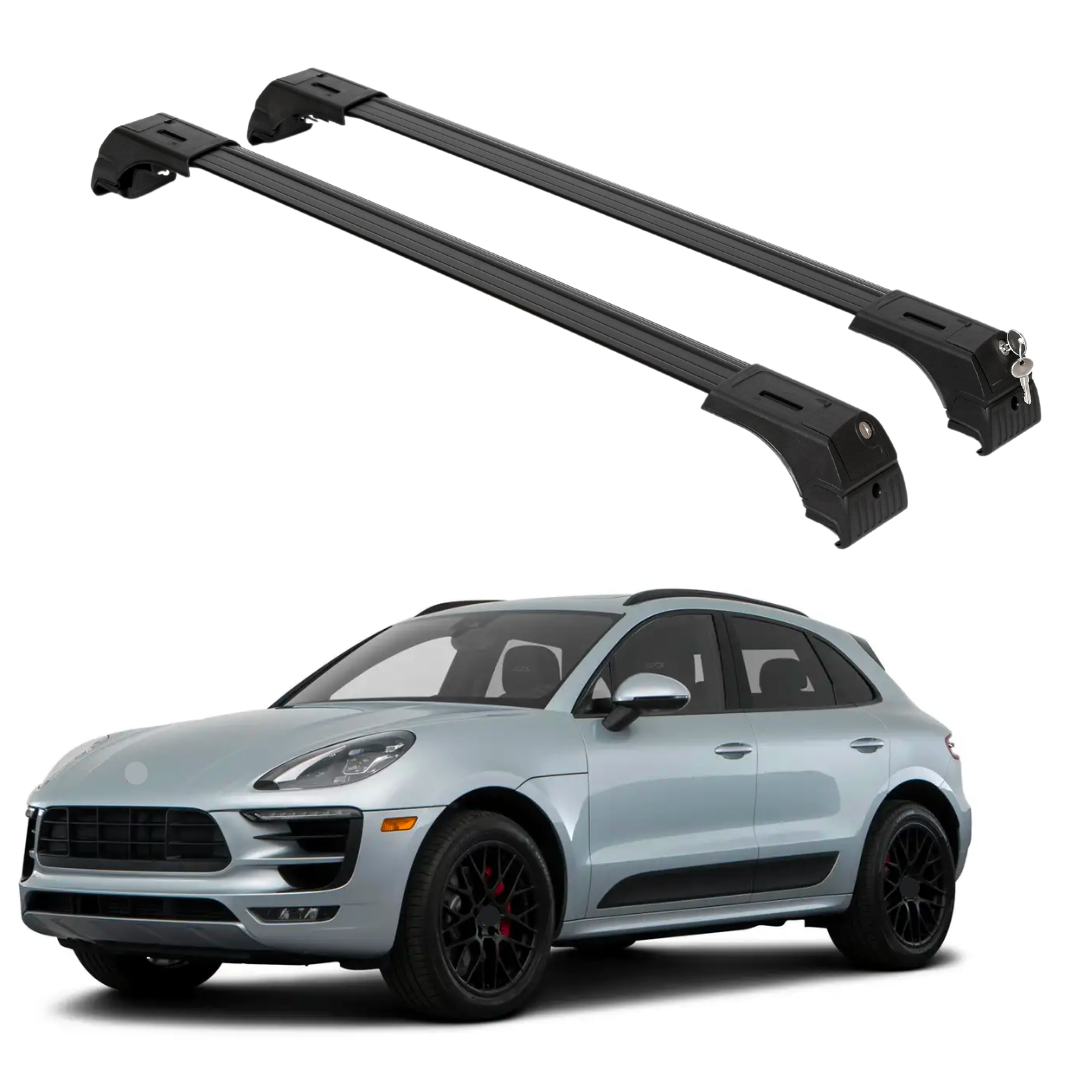 Fits Porsche Macan 2015-2026 with Factory Rails 2PC Roof Rack Cross Bars 165 LBS