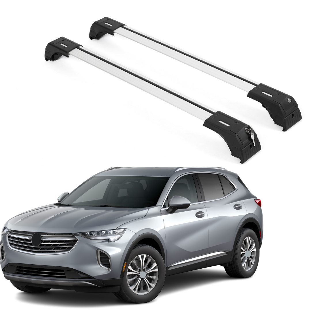 Fits Buick Envision 2021-2026 with Flush Rails 2PCS Roof Rack Cross Bars 165 LBS