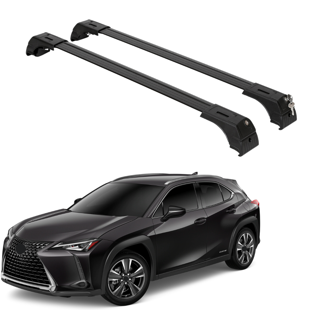 Fits Lexus UX250h 2019-2026 with Factory Rails 2PCS Roof Rack Cross Bars 165 LBS