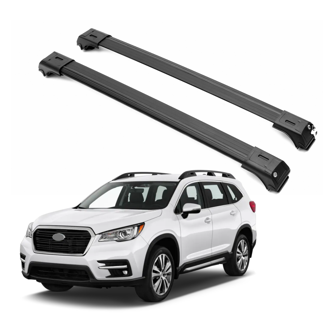ERKUL Roof Rack Cross Bars Fits Subaru Ascent 2019-2026 Fits Raised Rails Black