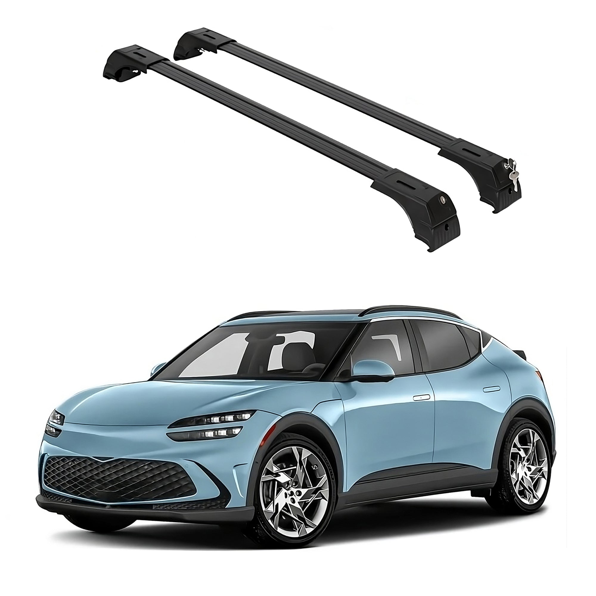 Fits Genesis GV60 2023-2026 with Factory Rails 2PCS Roof Rack Cross Bars 165 LBS