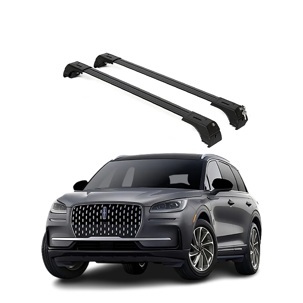 Fits Lincoln Corsair 2020-2026 with Factory Rails Roof Rack Cross Bars 165 LBS
