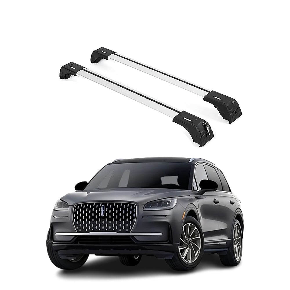 Fits Lincoln Corsair 2020-2026 with Factory Rails Roof Rack Cross Bars 165 LBS
