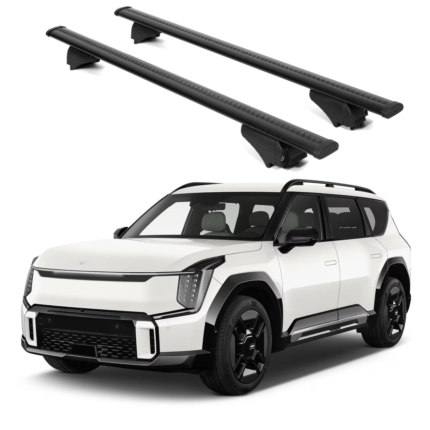 220lbs Roof Rack Cross Bars for Kia EV9 2024-2026 GT-Line | Black