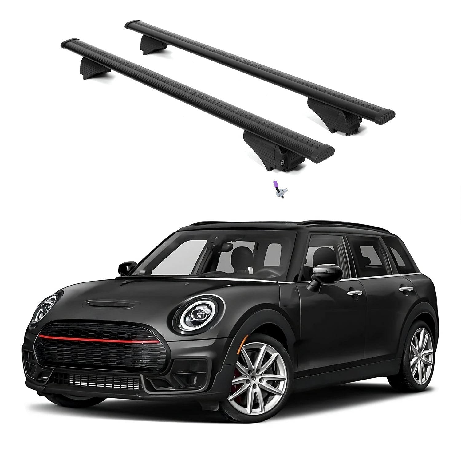 ERKUL Roof Rack Cross Bars for Mini Cooper Clubman 2016-2024 - Black