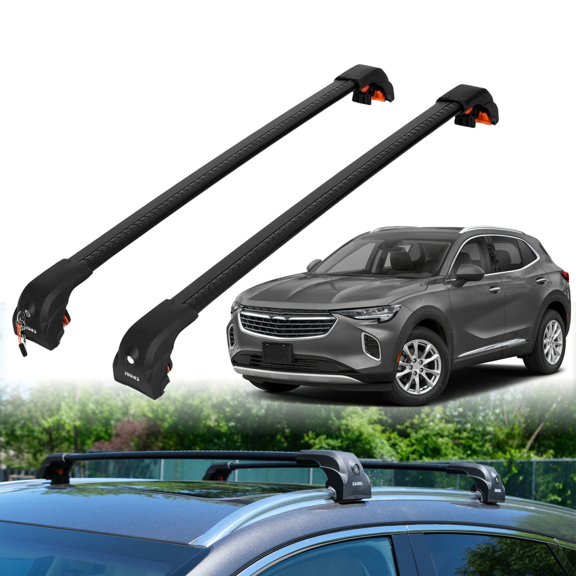 Premium Quality 220 lbs Roof Rack Crossbars for Buick Envision 2021-2025