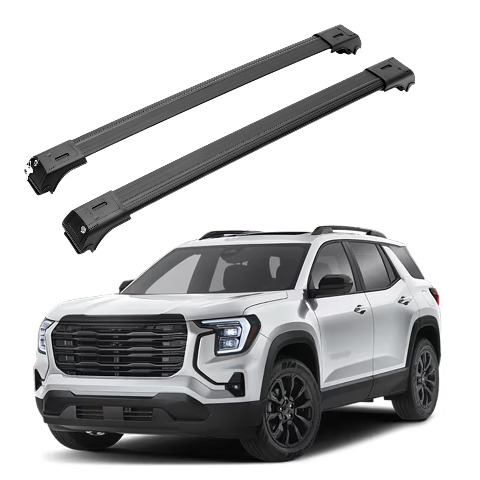 ERKUL Roof Rack Cross Bars for GMC Terrain 2025-2026 for Raised Rails - Black