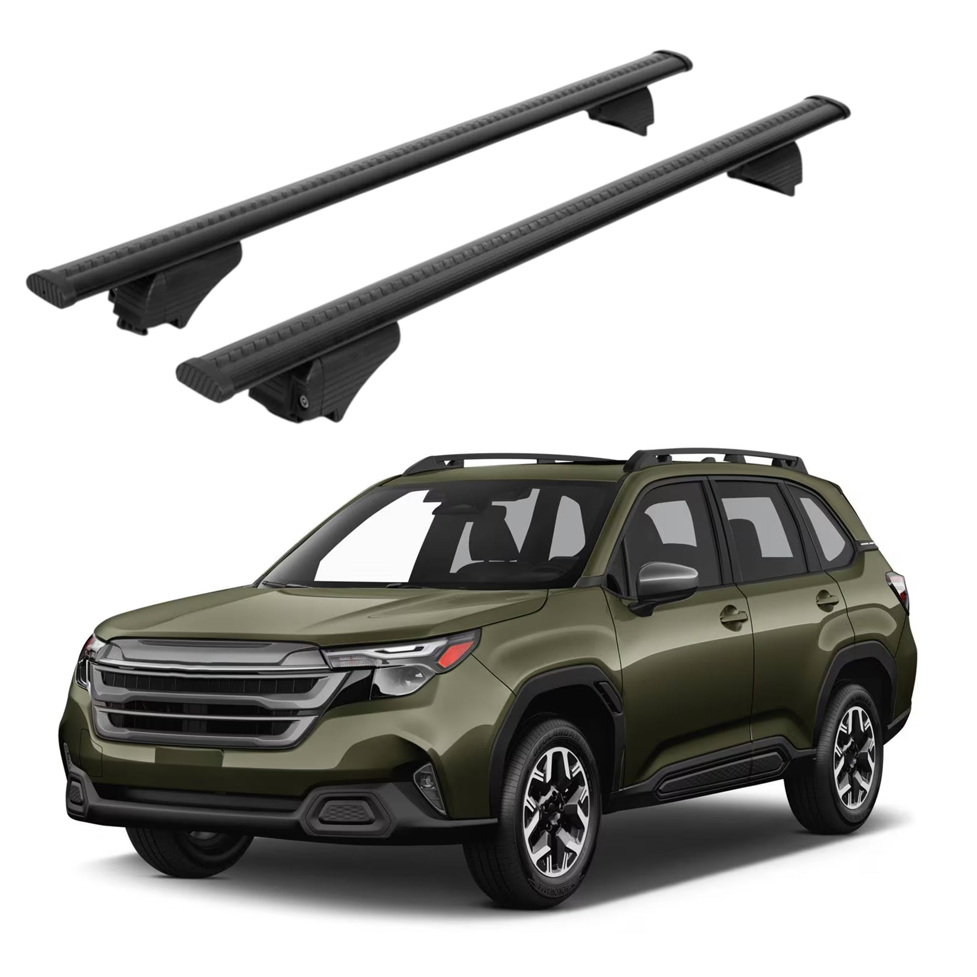 ERKUL Roof Rack Cross Bars for Subaru Forester 2025-2026 for Raised Rails - Black