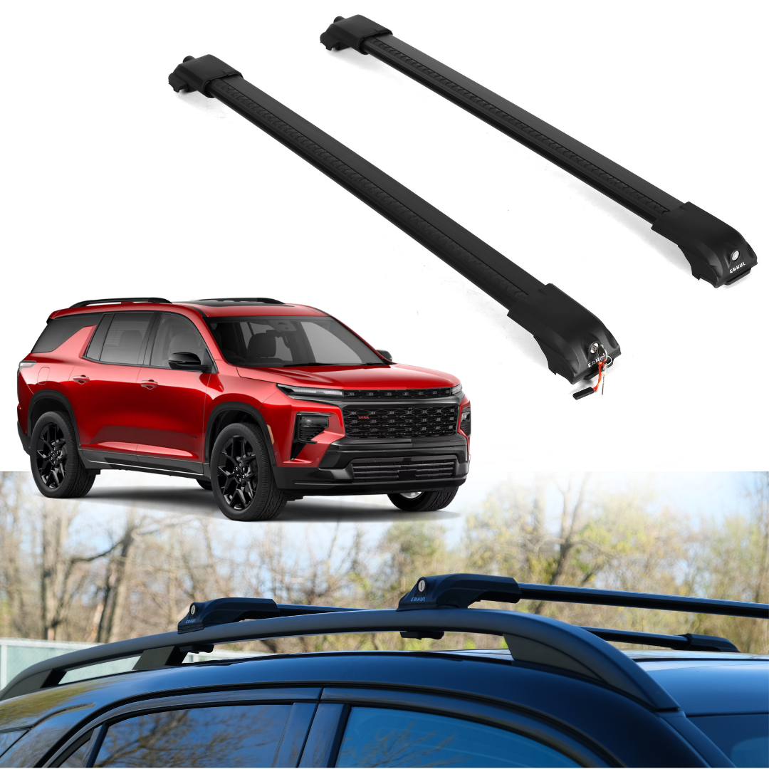 Roof Rack Crossbars for Chevrolet Traverse 2024-2026 - Black