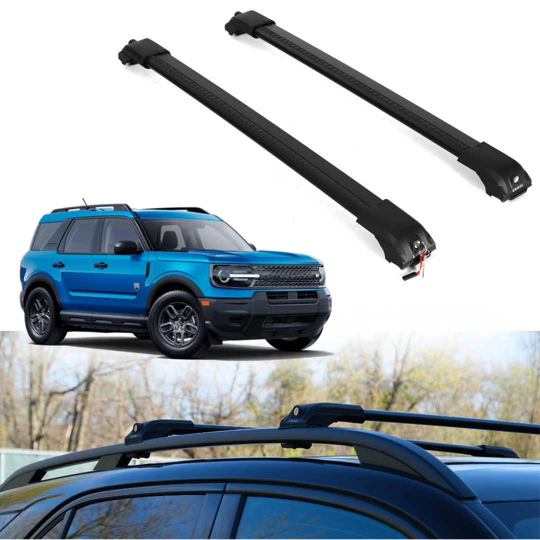 Roof Rack Crossbars for Ford Bronco Sport 2021-2026 - Black