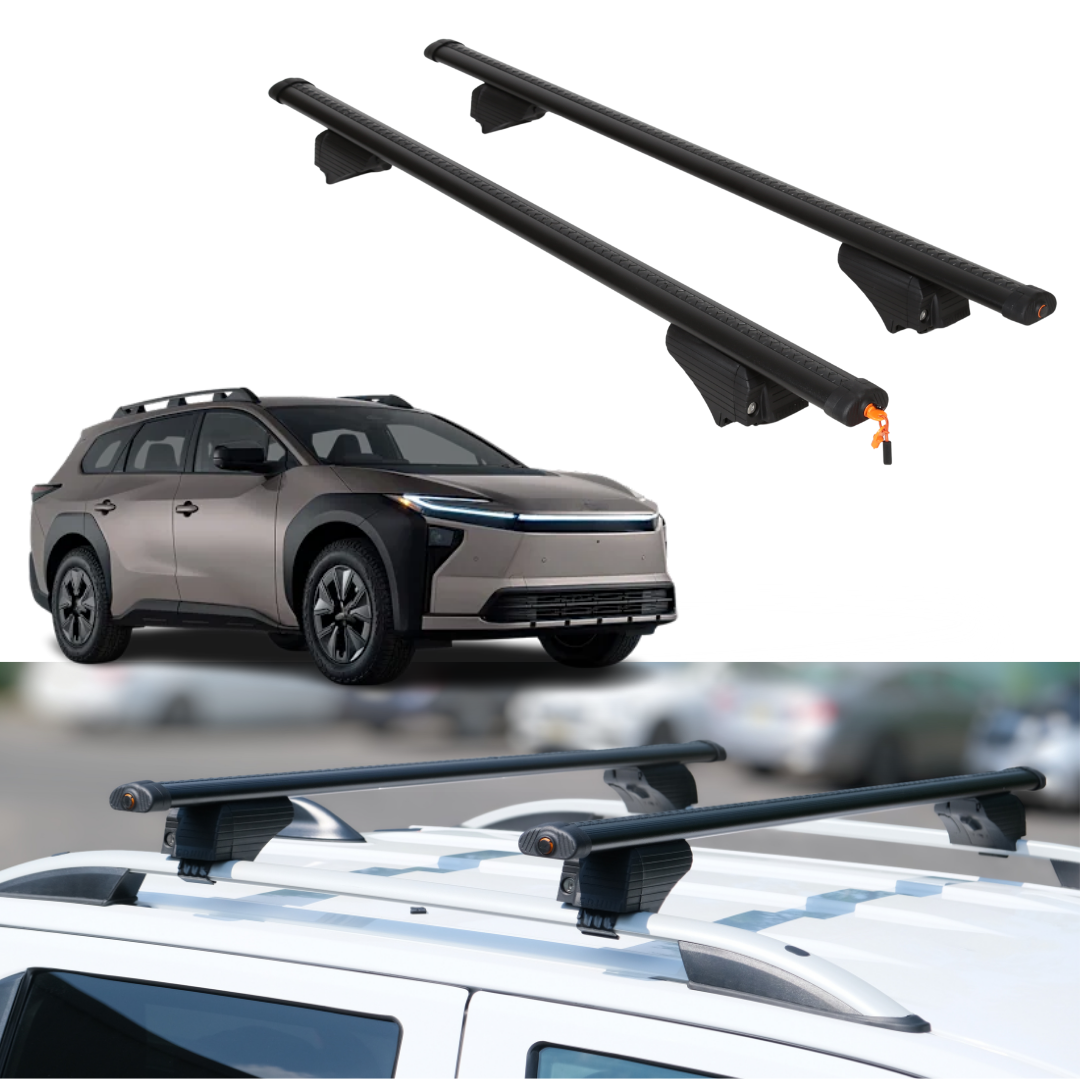 Roof Rack Crossbars for Toyota bZ Woodland 2026 Fits Raised Rails - Black