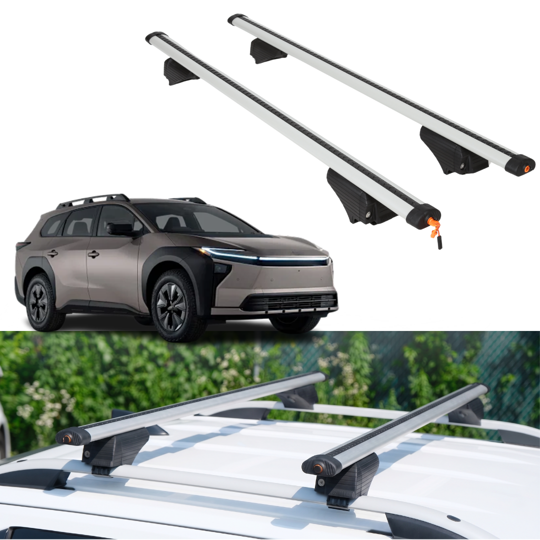 Roof Rack Crossbars for Toyota bZ Woodland 2026 Fits Raised Rails - Silver