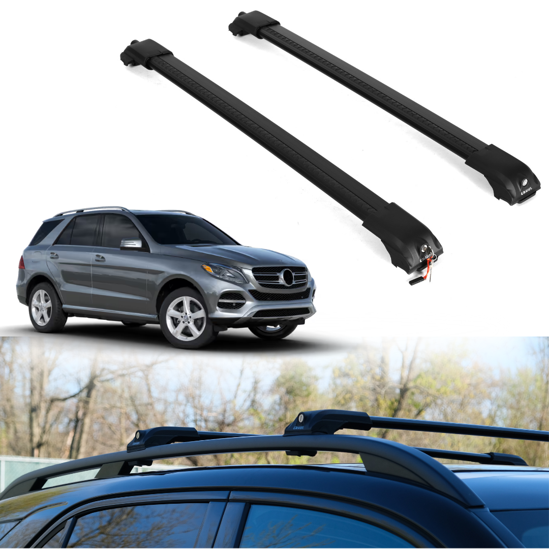 Roof Rack Crossbars for Mercedes-Benz GLE 2016-2019 - Black