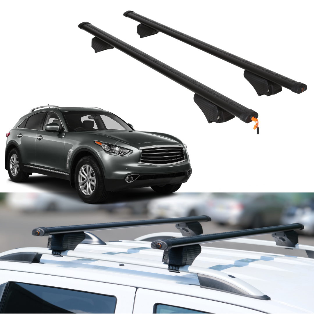Roof Rack Crossbars for INFINITI FX37 / EX37 2013 - Black