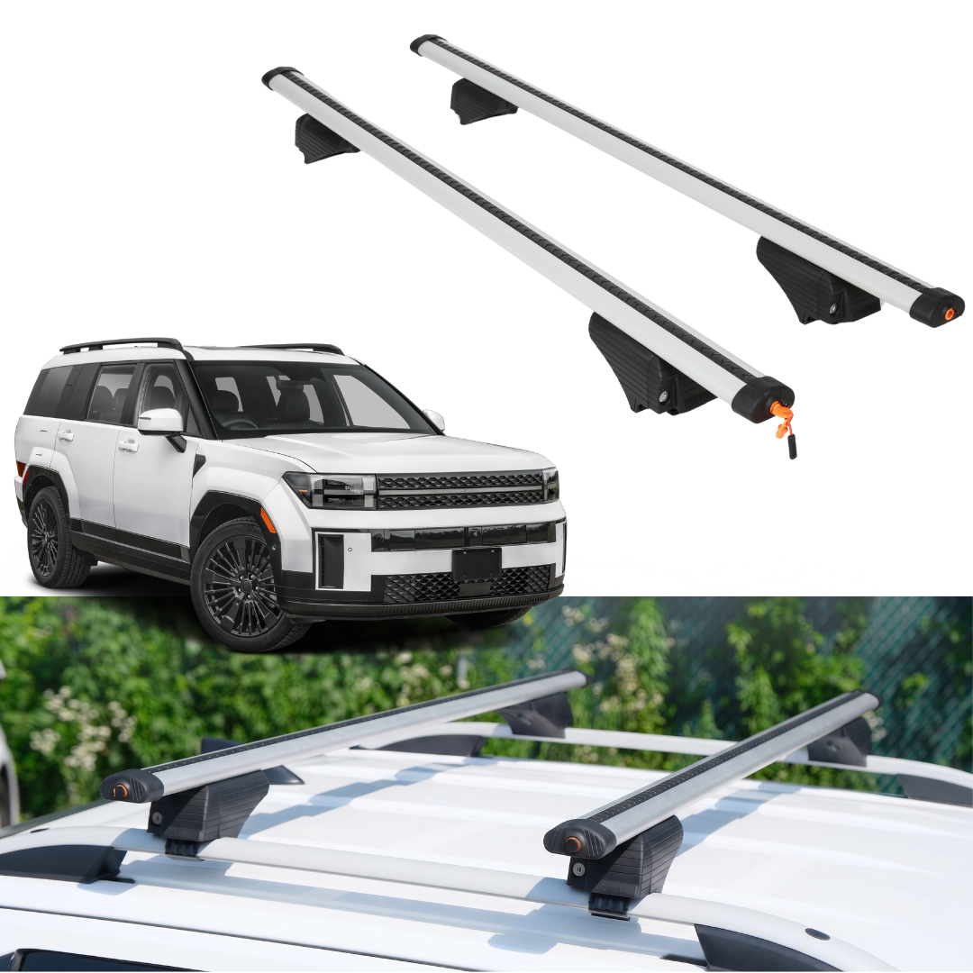 Roof Rack Crossbars for Hyundai Santa FE HEV 2024-2026 - Silver