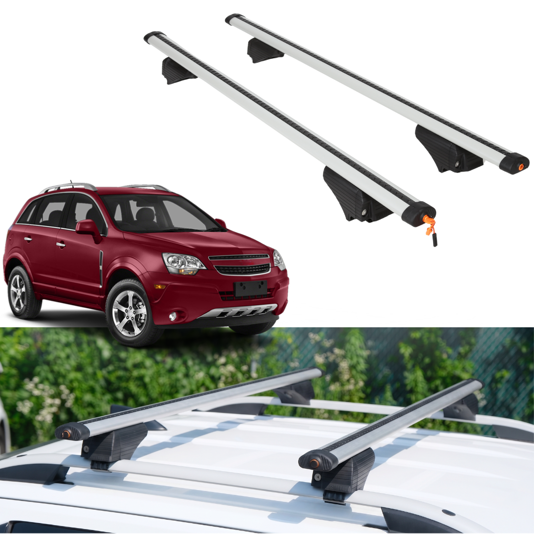Roof Rack Crossbars for Chevrolet Captiva Sport 2012-2015 - Silver