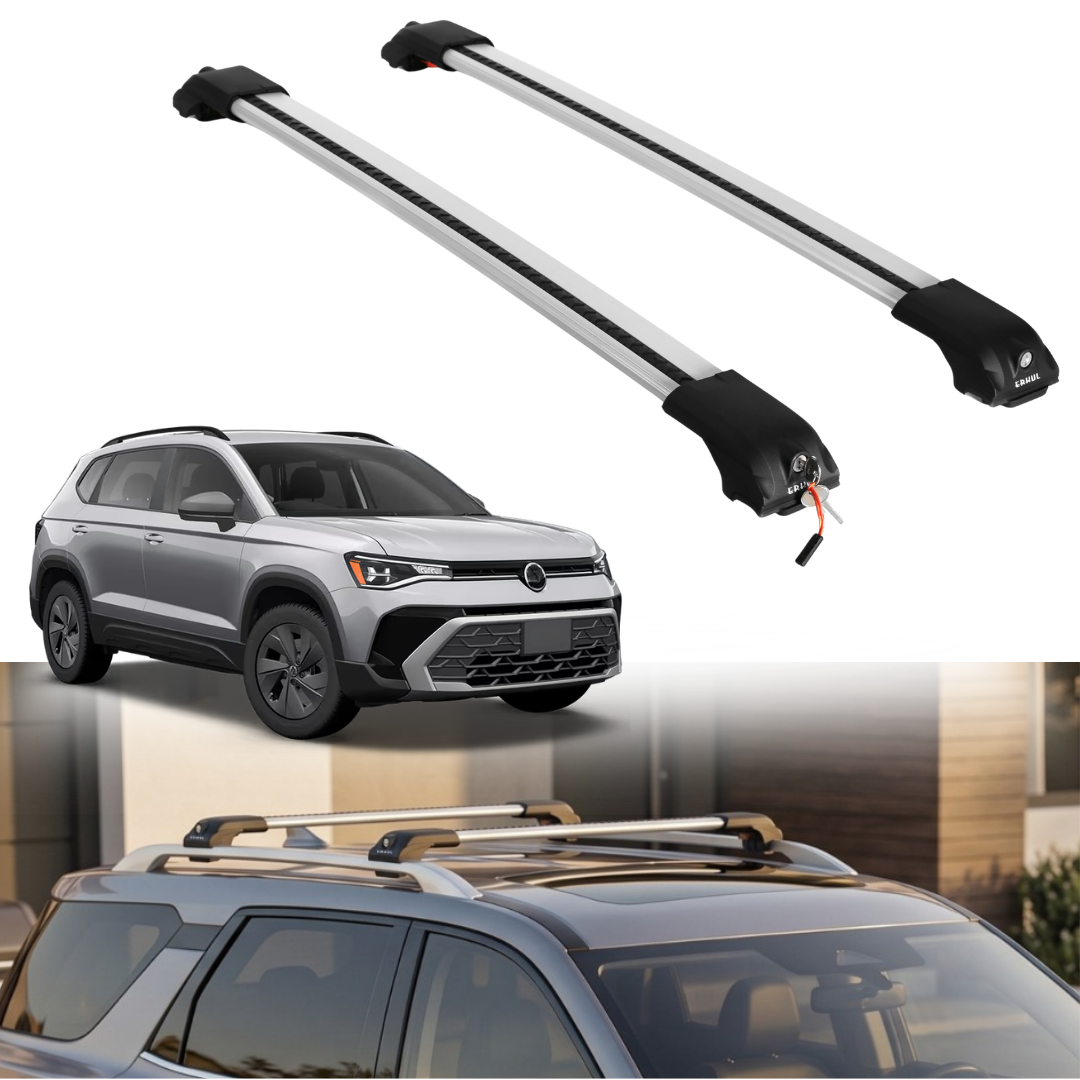 Roof Rack Crossbars for Volkswagen Taos 2022-2026 - Silver
