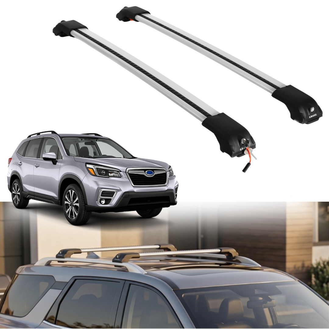 Roof Rack Crossbars for Subaru Forester 2014-2024 - Silver