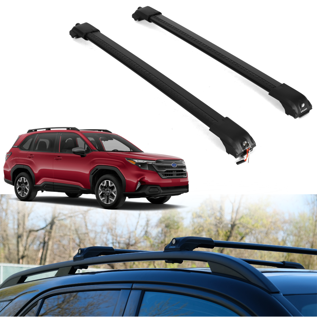 Roof Rack Crossbars for Subaru Forester 2025-2026 - Black