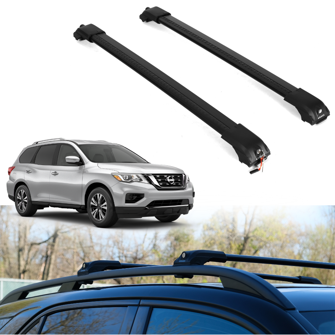 Roof Rack Crossbars for Nissan Pathfinder 2013-2021 - Black