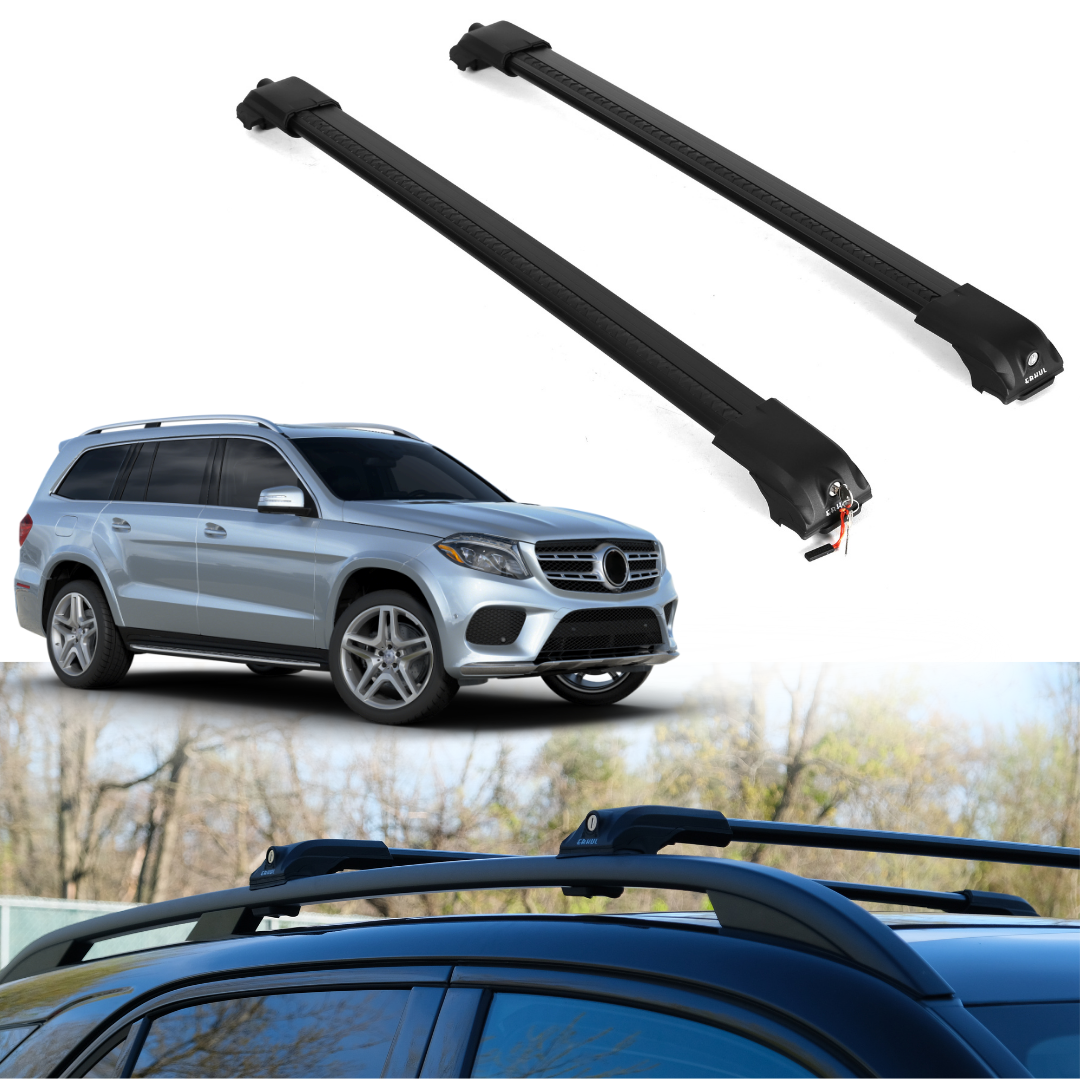 Roof Rack Crossbars for Mercedes-Benz GLS 2017-2019 - Black