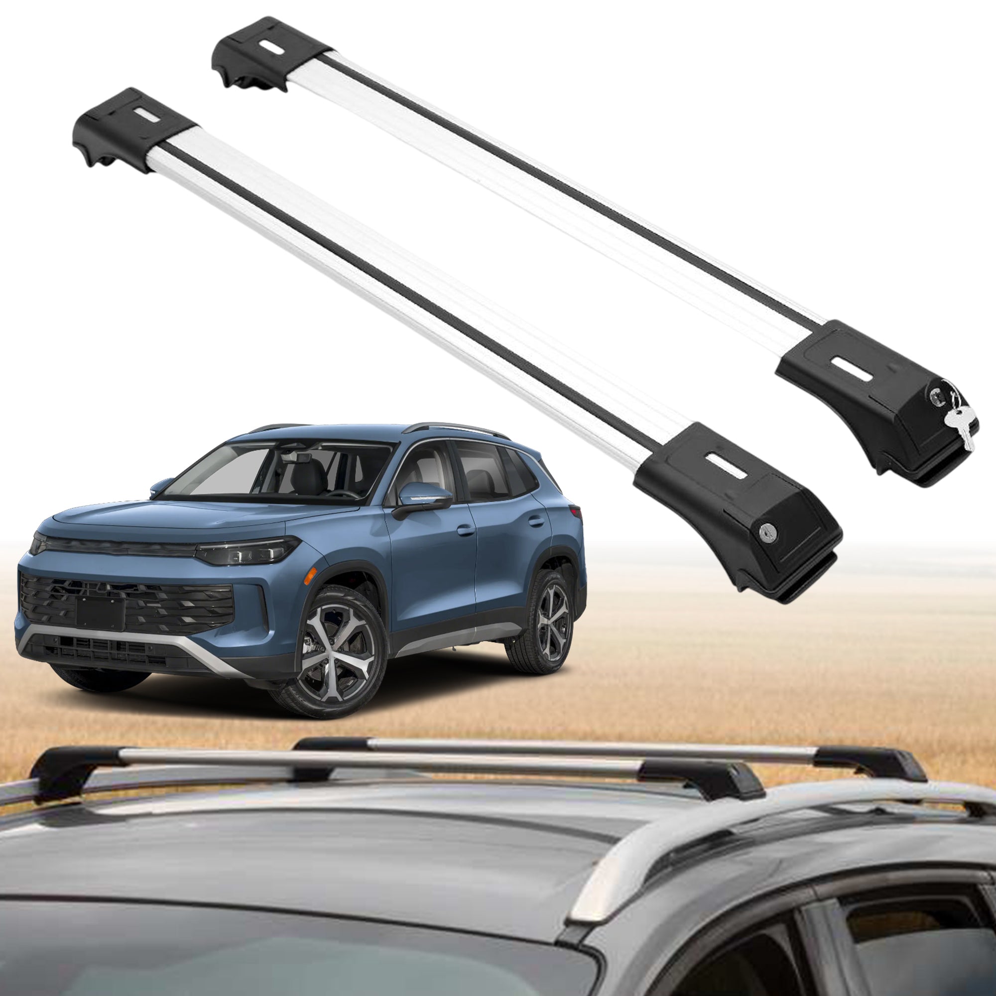 ERKUL Roof Rack Crossbars For VOLKSWAGEN TIGUAN 2025-2026