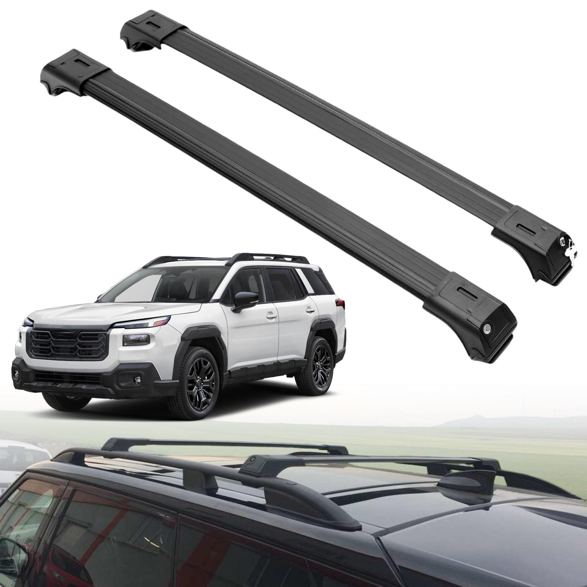 Roof Rack Crossbars for Subaru Outback 2026 - Black