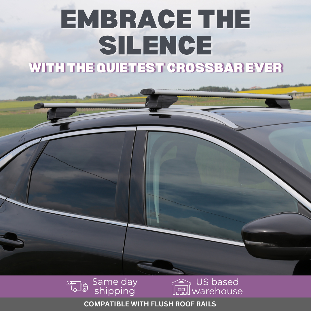 ERKUL Universal Roof Rack Cross Bars Fits Flush Roof Rail for Cars & SUVs Models