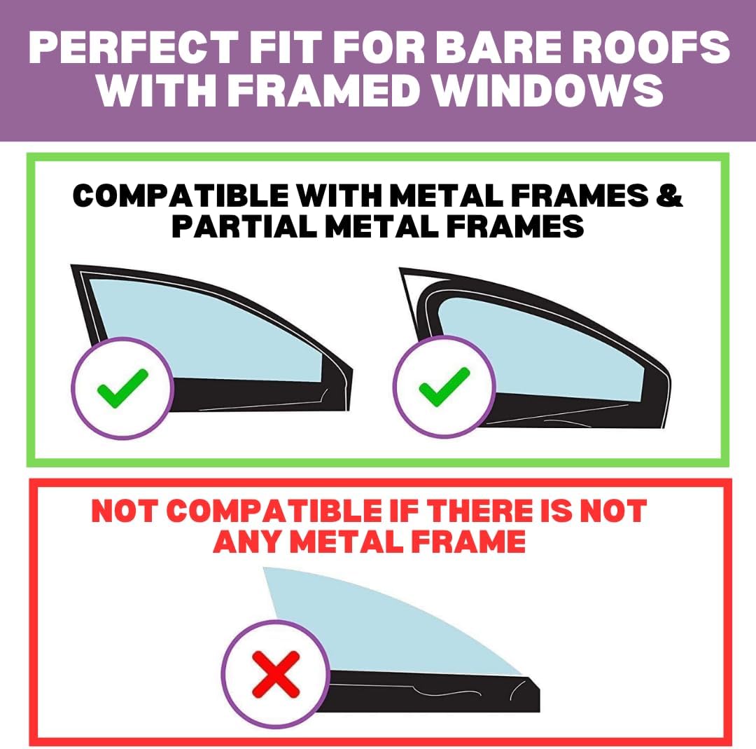 ERKUL Universal Roof Rack Cross Bars for Naked Roofs Adjustable for Cars & Trucks