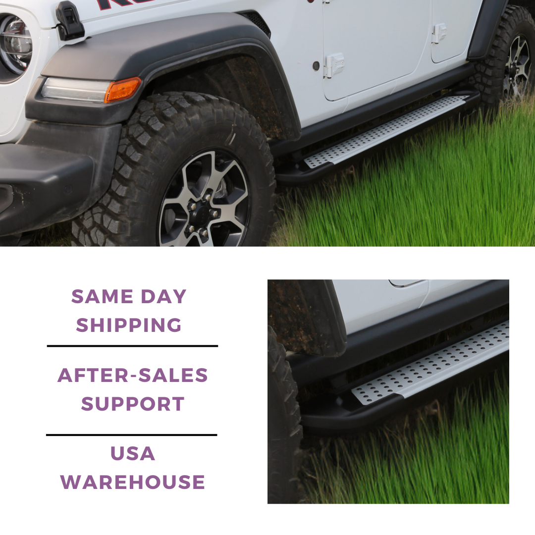 Erkul 5.2" Running Boards for Nissan Rogue Sport 2017-2022 - 350 lb - Silver