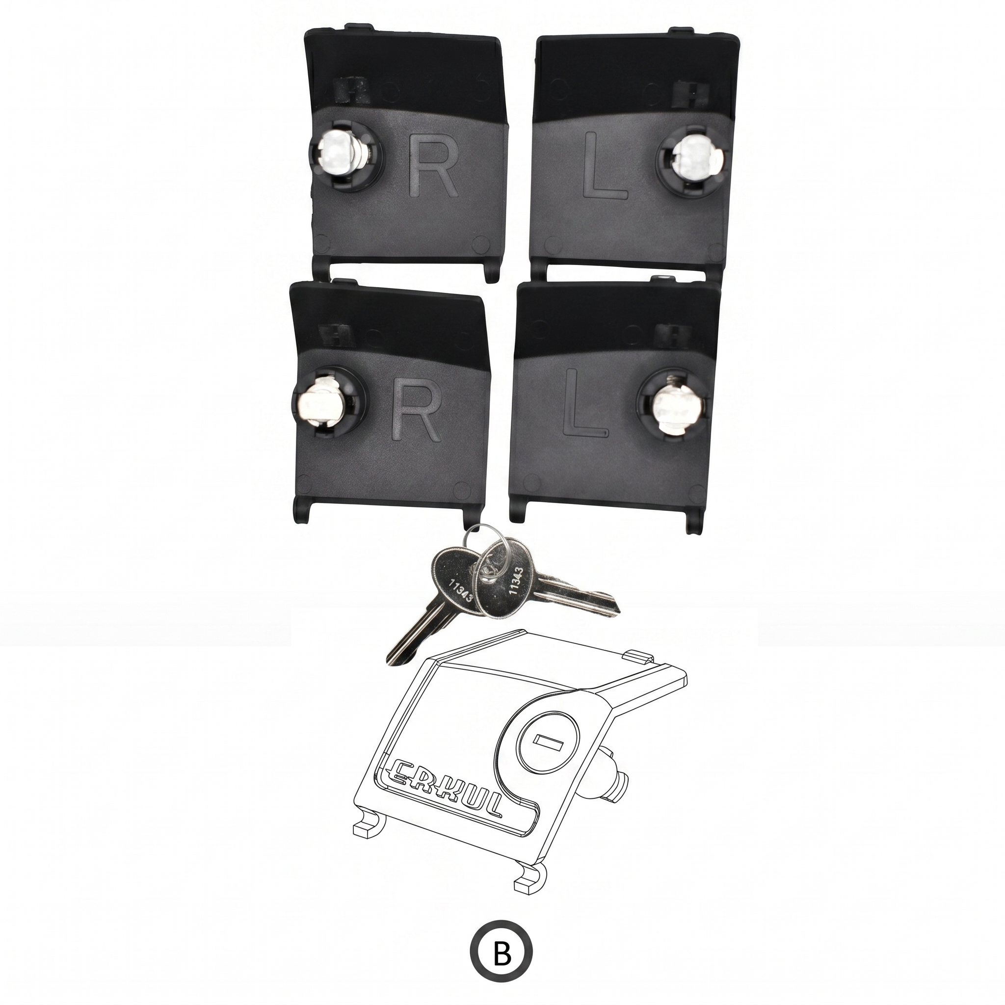 Skybar V1 - Replacement Parts for Raised Rails Crossbars