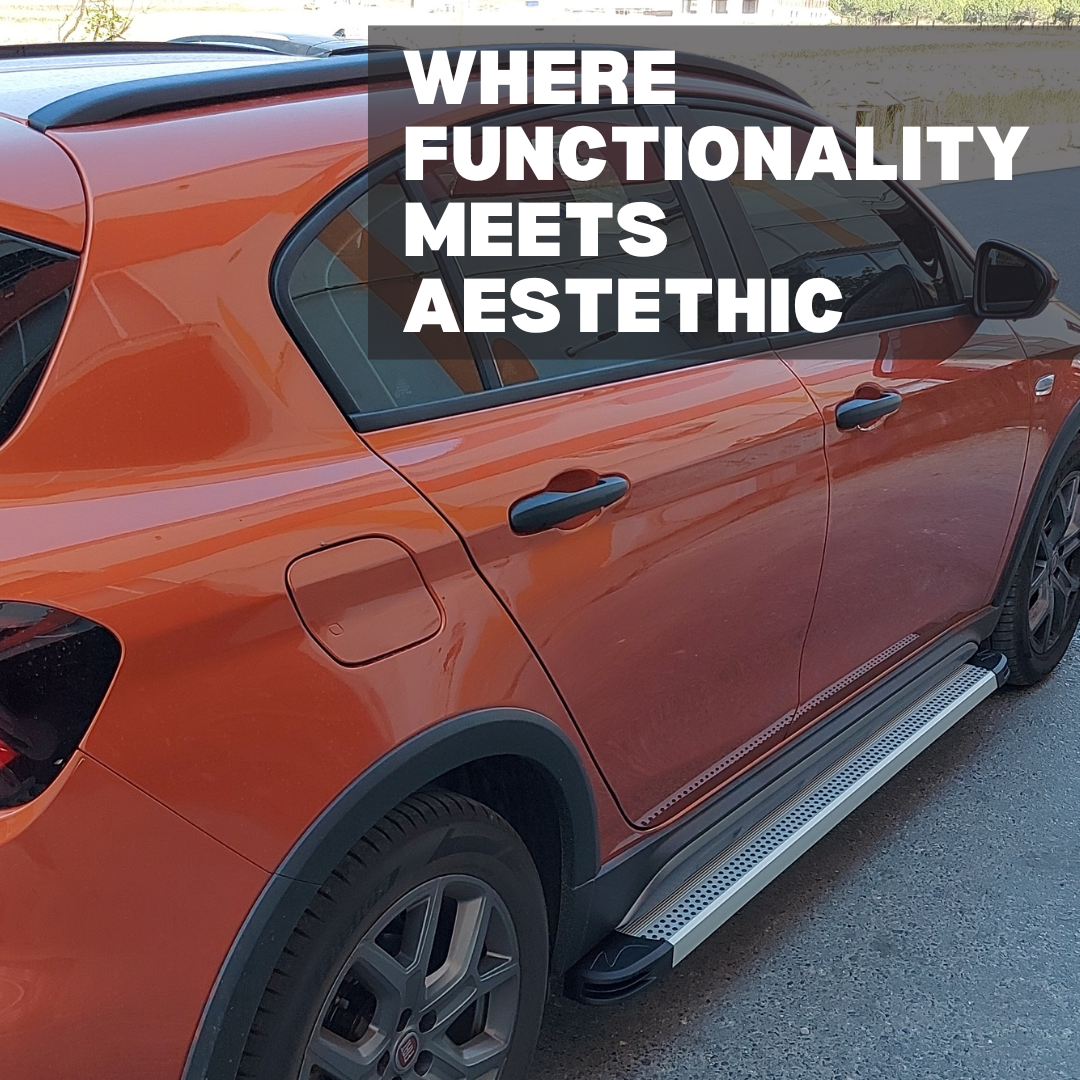 Erkul 5.2" Running Boards for Jeep Compass 2011-2017 - 350 lb - Silver