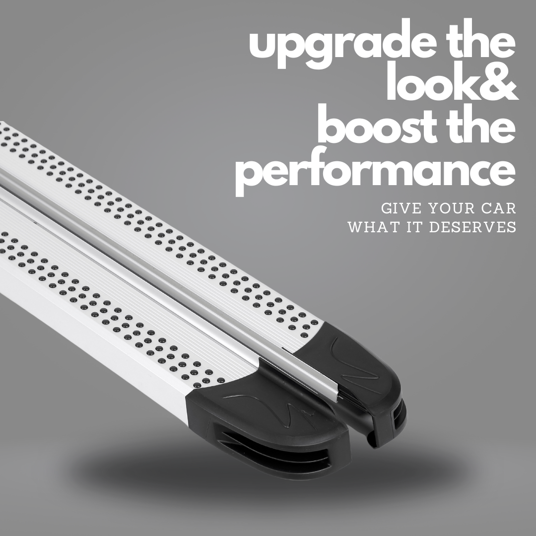 Erkul 5.2" Running Boards for Jeep Compass 2011-2017 - 350 lb - Silver