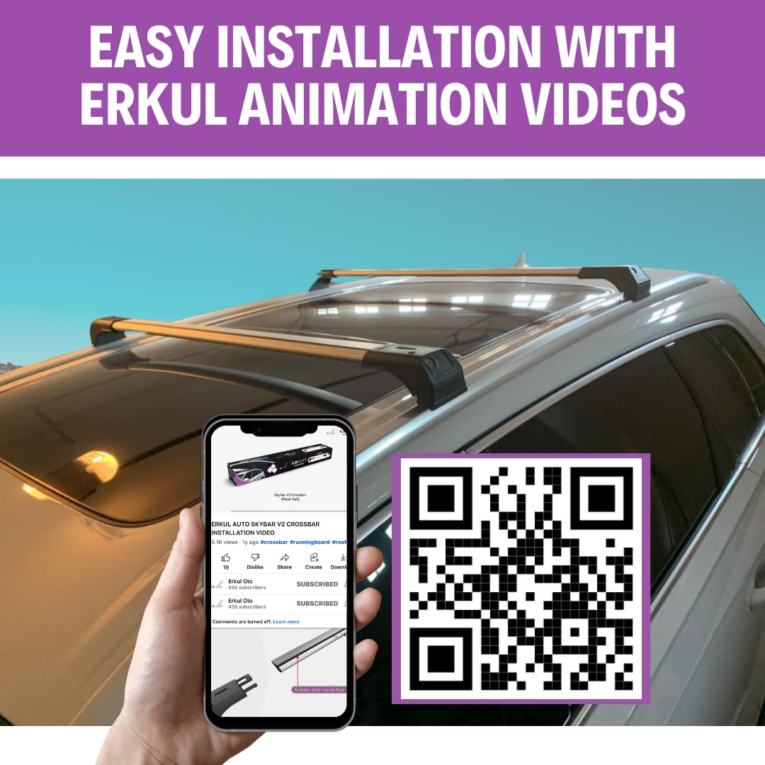 220lbs Roof Rack Crossbars for Audi Q7 2017-2026 Fit Fixed Points Roofs - Silver