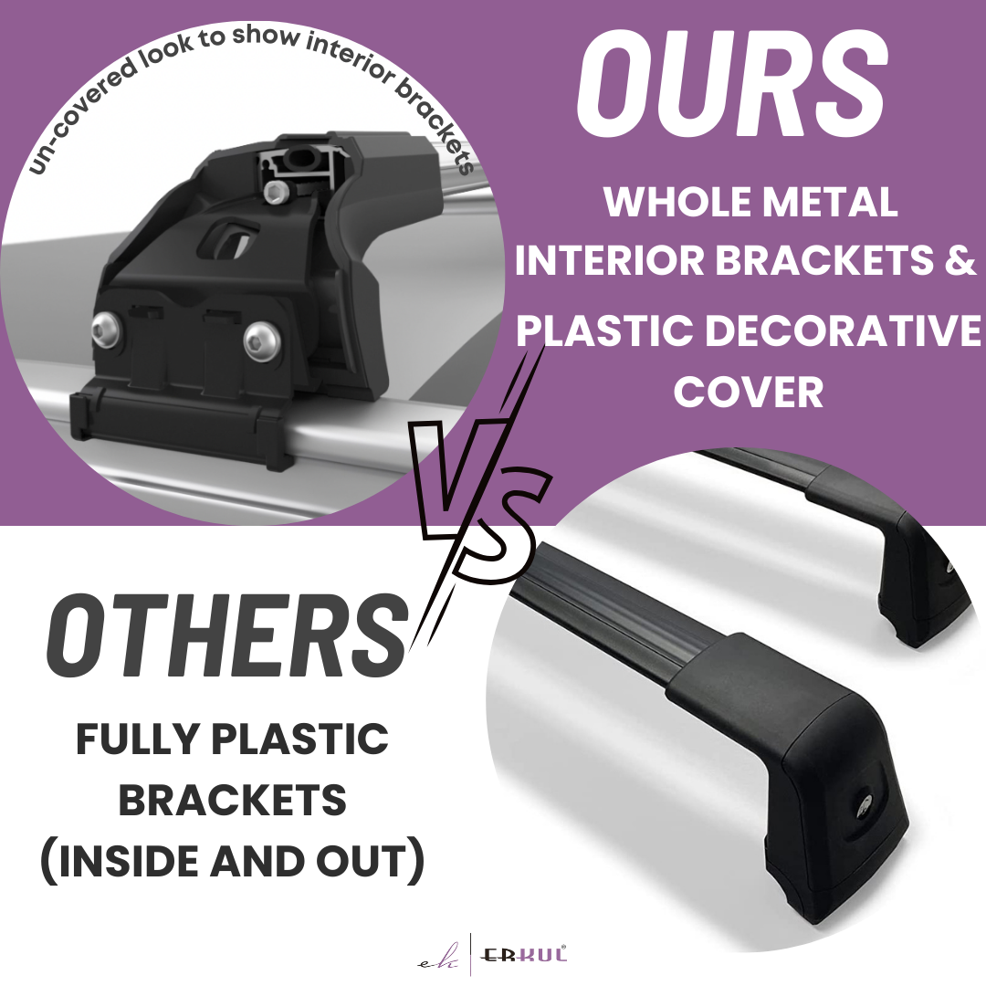 Heavy Duty 220lbs Roof Rack Cross Bars for Buick Enclave 2025-2026 - Black