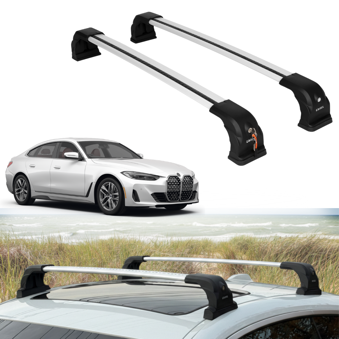 220 lbs Roof Rack Crossbars for BMW 4 Series 2021-2026 - Silver