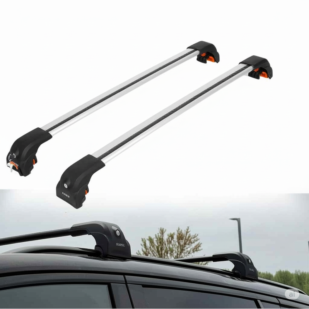 Heavy Duty Roof Rack Crossbars for Cadillac VISTIQ 2026 w/ Flush Rails
