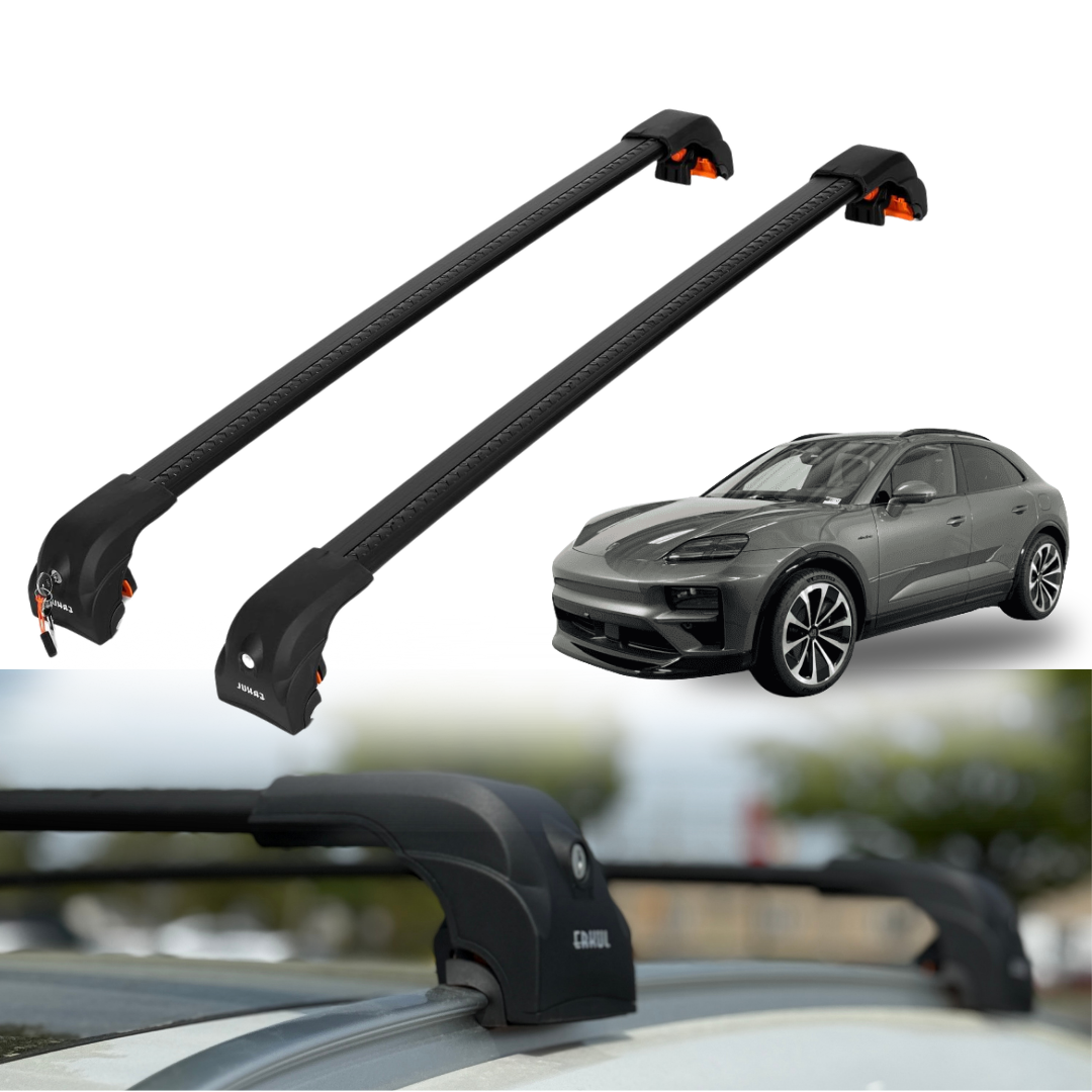 Heavy Duty Roof Rack Crossbars for Porsche Macan 2024-2026 w/ Flush Rails
