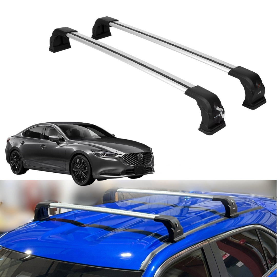 220 lbs Roof Rack Cross Bars for Mazda 6 2010-2022 Fits Fixed Points Roofs 2 Pcs