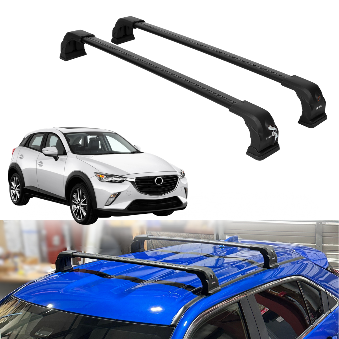 220 lbs Roof Rack Crossbars for Mazda CX3 2016-2021 Fits Fixed Points Roofs 2Pcs