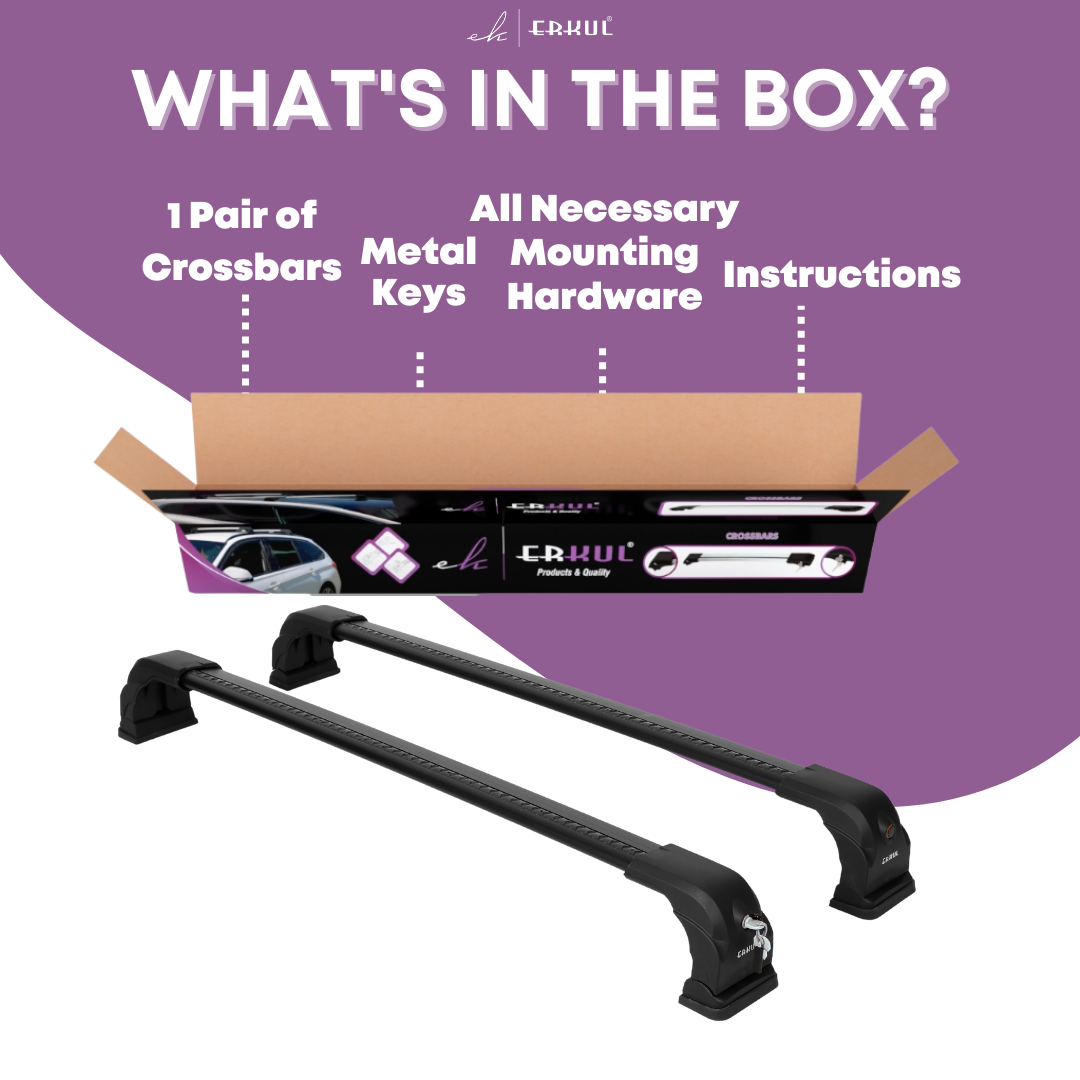 220 lbs Roof Rack Cross Bars for Porsche Cayenne 2003-2010 - Black (2 Pcs)